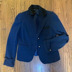 Forever 21 women’s navy blue blazer with silver buttons